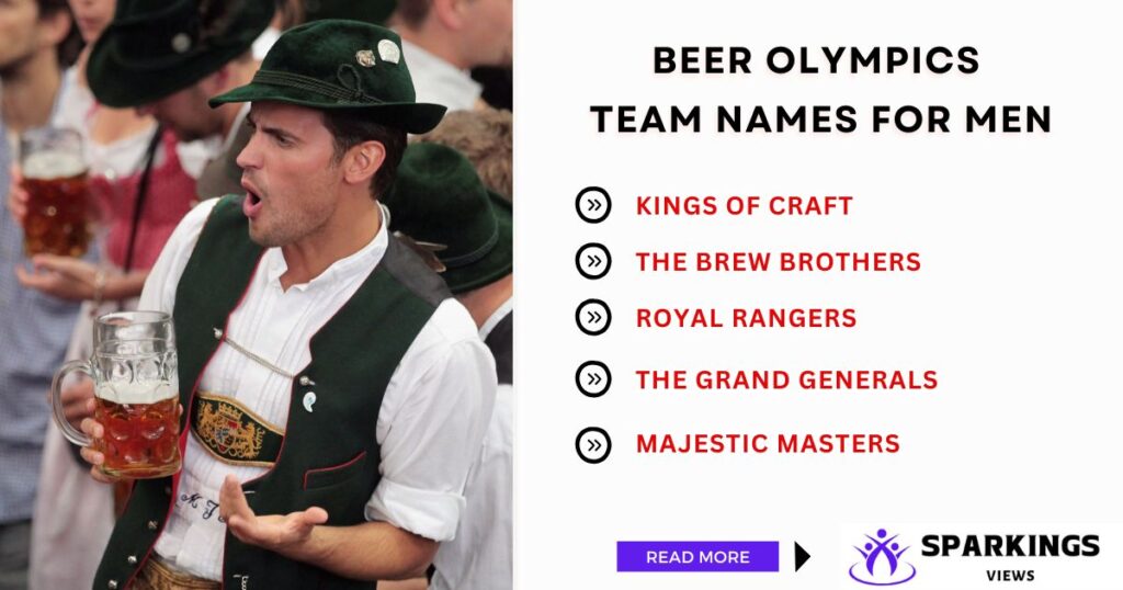Beer Olympics Team Names For Men