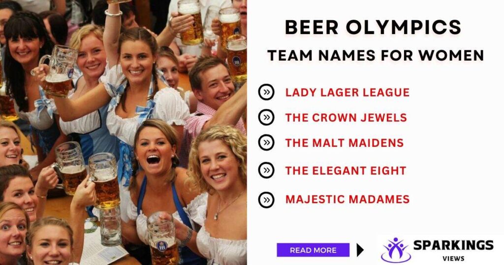 Beer Olympics Team Names For Women