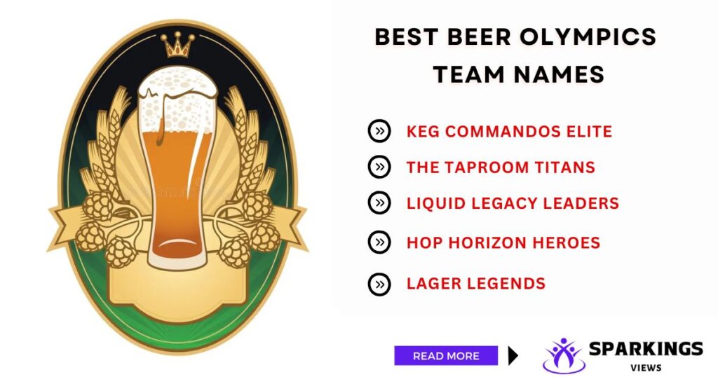 Best Beer Olympics Team Names