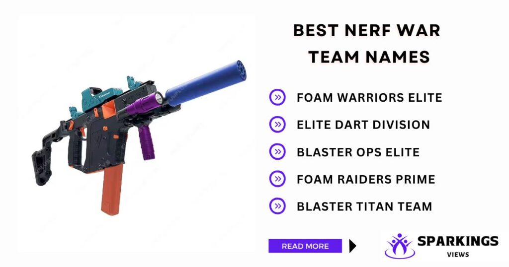 Best Nerf War Team Names