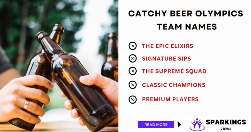 Catchy Beer Olympics Team Names