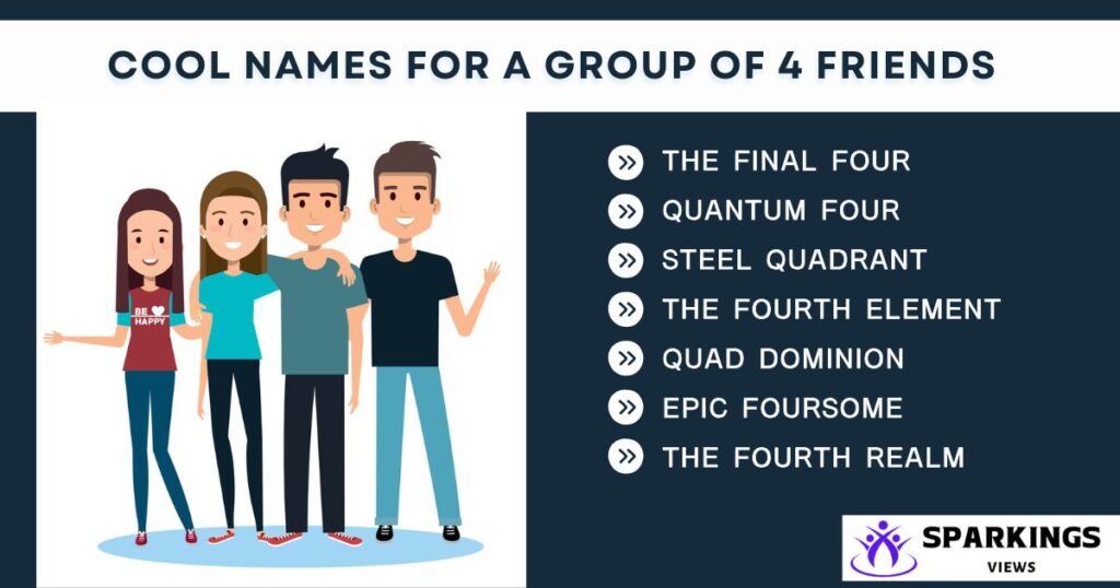 Cool Names for a Group of 4 Friends