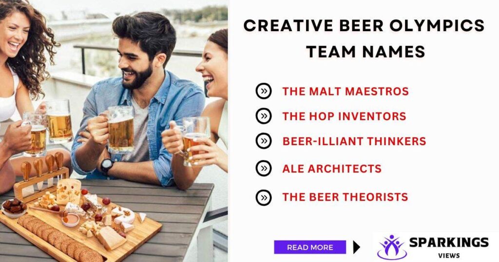 Creative Team Names For Beer Olympics