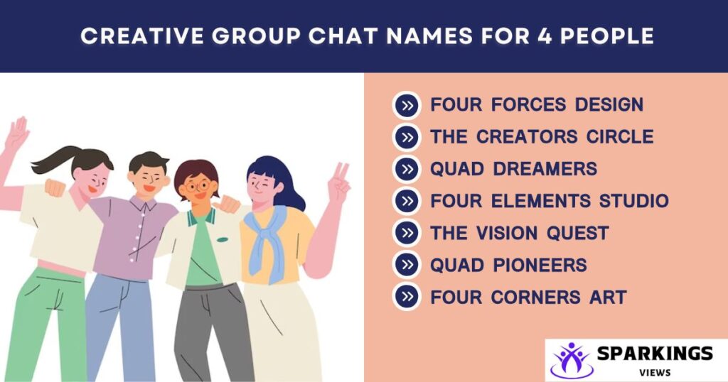 Creative Group Chat Names for 4 People Friends