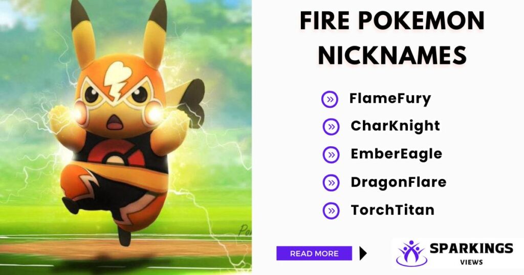 Fire Pokemon Nicknames