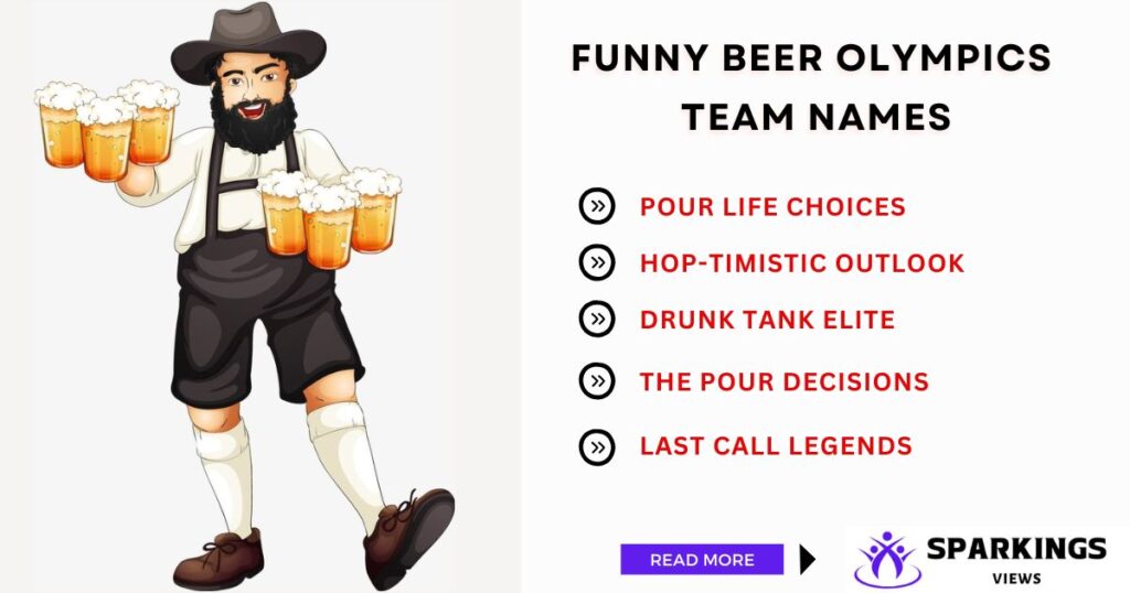 Funny Beer Olympics Team Names