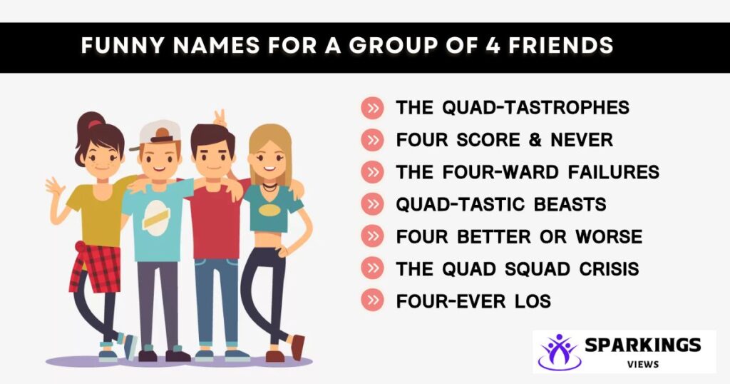 Funny Names for a Group of 4 Friends