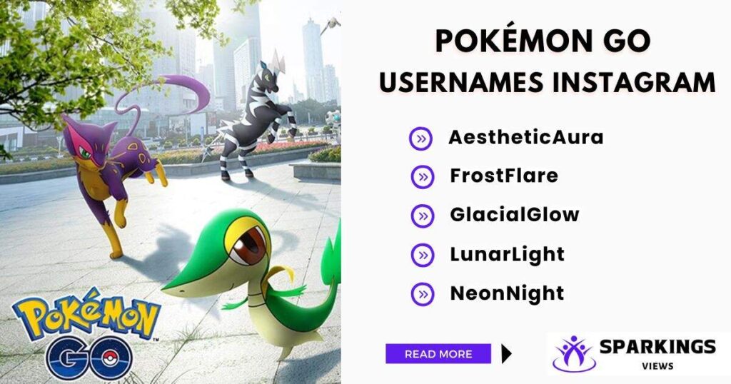 Aesthetic Pokémon GO Usernames for Instagram