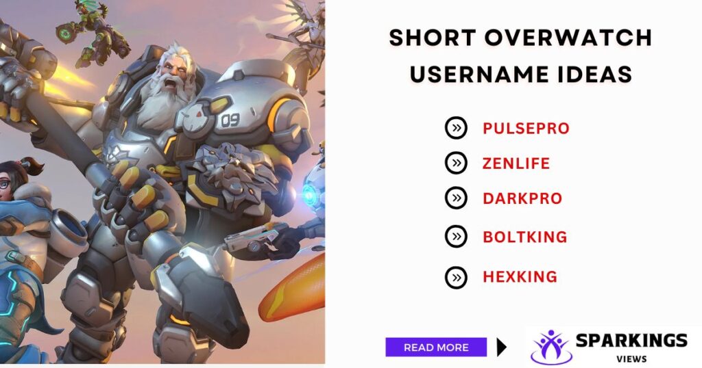 Short Overwatch Username Ideas