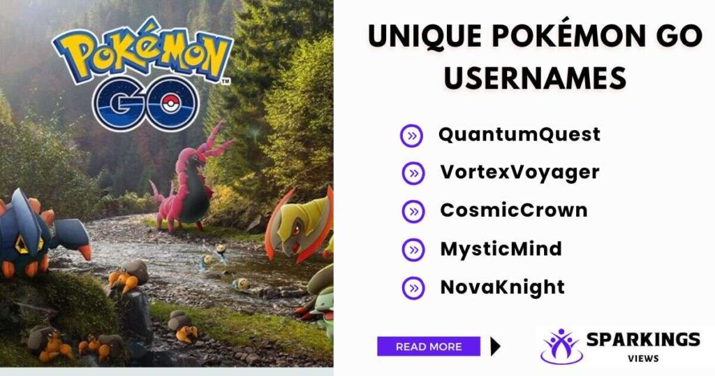 Unique And Creative Usernames for Pokémon GO