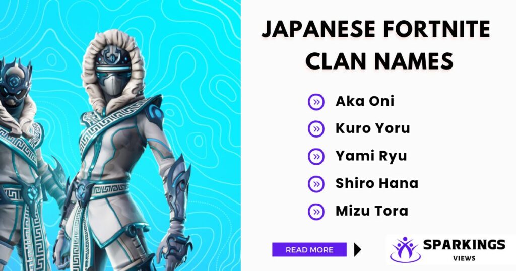 All in one collection of Japanese Fortnite Clan Names