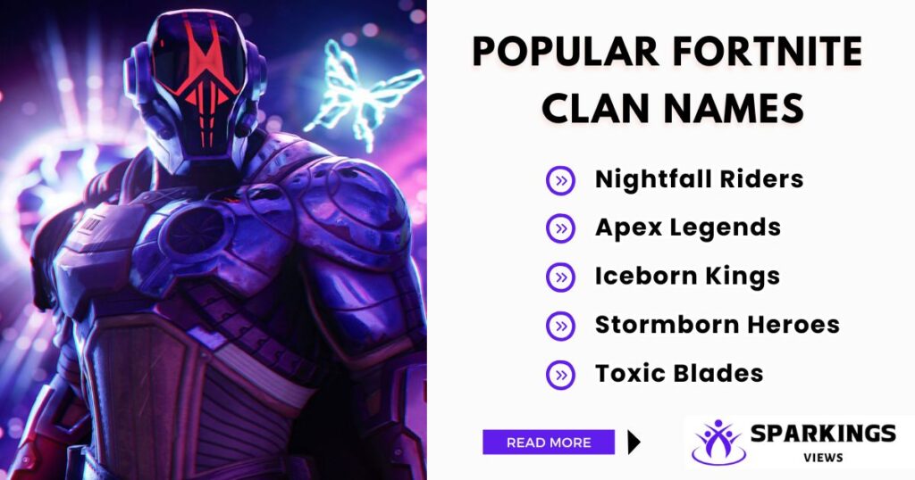 All in one collection of Popular Fortnite Clan Names