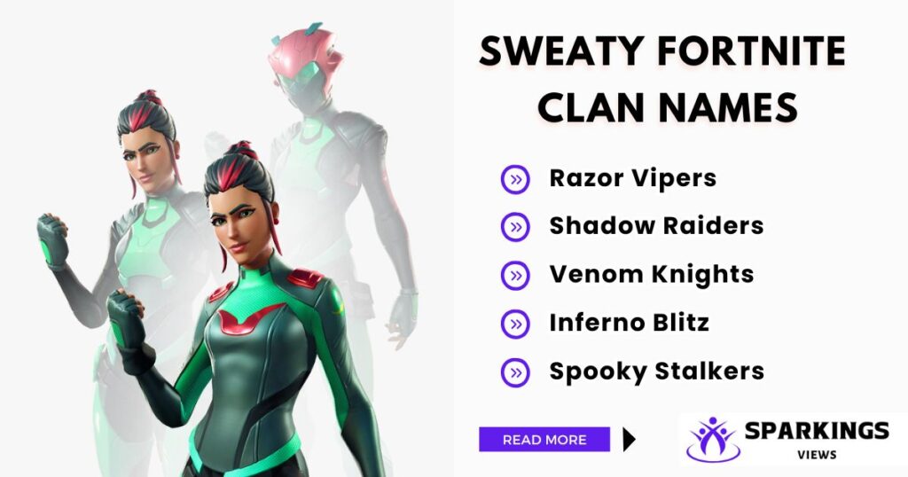 All in one collection of Sweaty Fortnite Clan Names