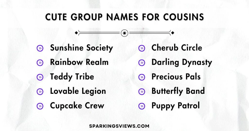 Cute Group Names For Cousins